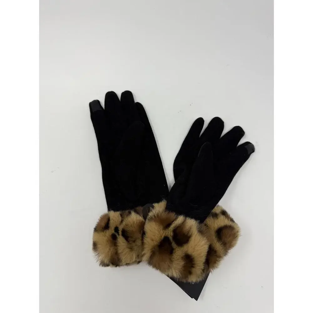 Marcus Alder Women's Black Animal Print Glove One Size